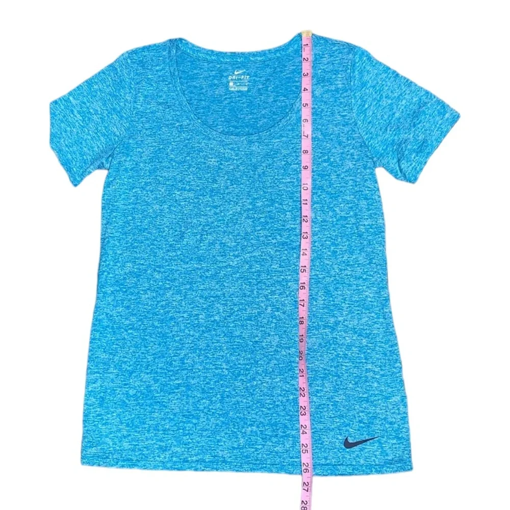 NIKE: Women’s Dri-Fit Short Sleeve Turquoise Blue Shirt - Size Medium